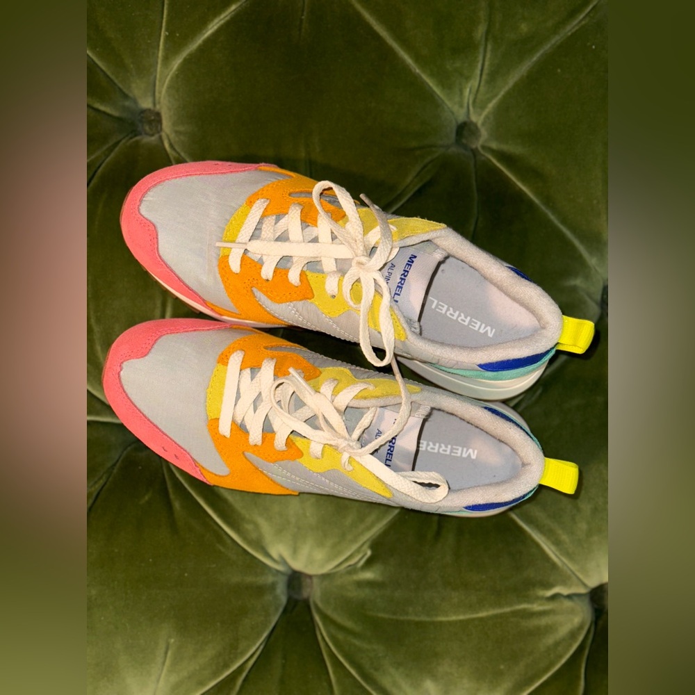 Merrell Orange and Pink Athletic Shoes